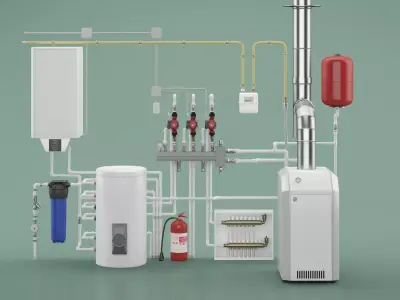 Boiler Room 3D model