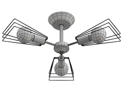 vitaluce-v4378-0-3pl three light ceiling fan 3D model