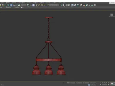 George Chandelier Low-poly 3D model