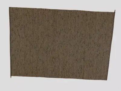 High-Precision Fabric Persian Rug 3D model 01 3D model
