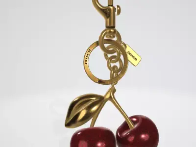 Coach Cherry Bag Charm 3D model