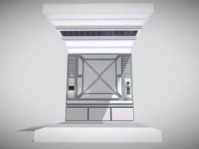 Sci-fi Panel Element Low-poly 3D model purchase
