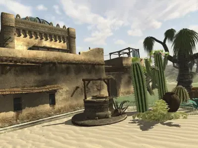 Desert Vegetation Pack Low-poly 3D model