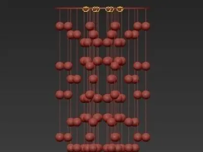 Floating Bubbles chandelier Studio Bel Vetro 3D model