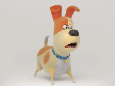  Cartoon Dog Rigged 