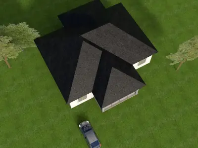 MODERN HOUSE 3D model 47