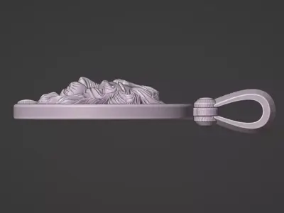 ANGRY MONKEY KING PENDANT DESIGN GOLD 3D print model