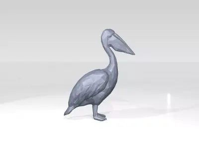 Pelican Low Poligonal 3D model