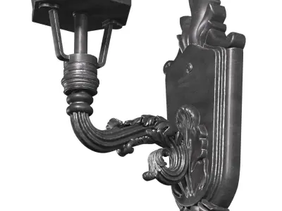 Classical Outdoor wall Lamp Lantern Streetlight Sconce 3D model
