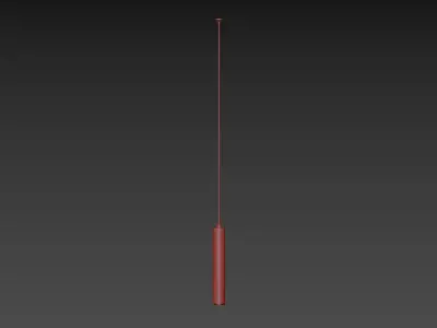 Lava Stone and Brass Pendant Light Bang by Buzao 3D model