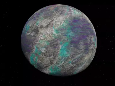 alien moon 005 Low-poly 3D model