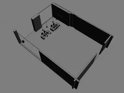 office workstation ws775 a04 3D model