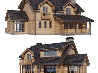 Modern house v58 3D model