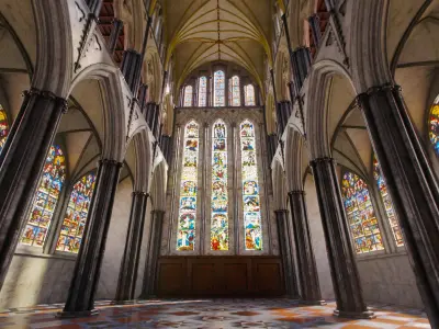 Cathedral FULL Gothic Nave  Low-poly 3D model