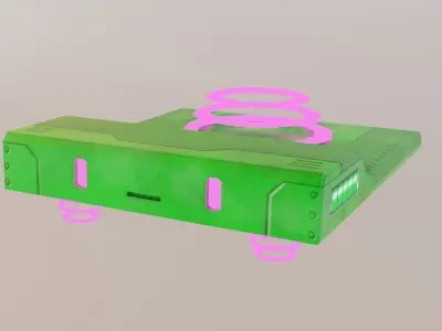 Low-poly robots toy robot wearing helmet Low-poly 3D model