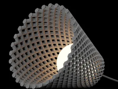 Concrete Helia Pendant Lamp by Dror Kaspi 3D model