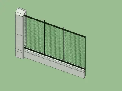 Site Wall Design 3D model