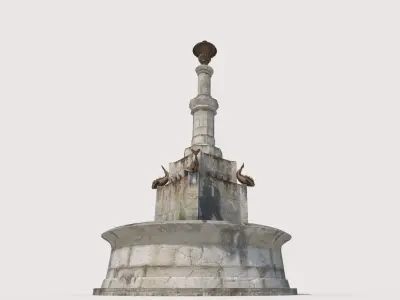 Ancient Public Fountain 3D model