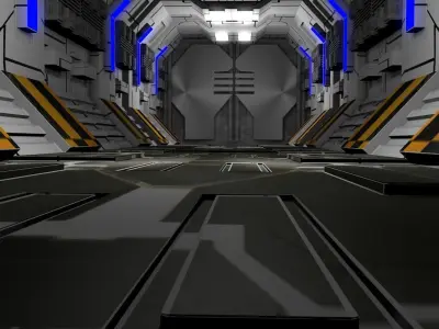 Sci Fi Corridor  3D model