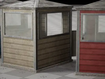 Realistic Cabin Low-poly 3D model