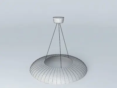 Lamp circular pendant light Free 3D model