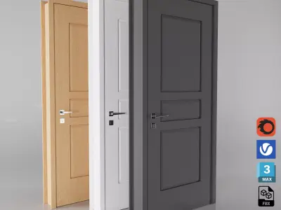Interior Door Collection 002 3D model