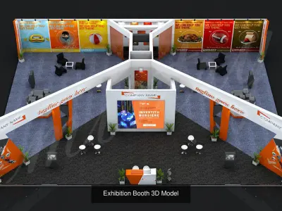 Exhibition Stall Design Collection 10 Models Collection 3D Model Pack