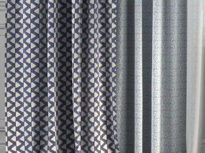 Curtain Set 212 3D model