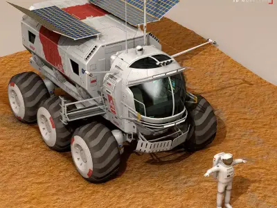 Lunar vehicle 3D model