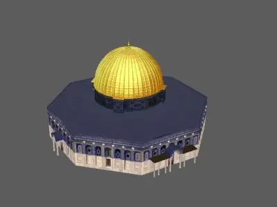 Dome of the Rock Jerusalem Aqsa 3D model