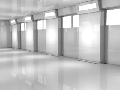 Sci Fi Warehouse 3D model 3