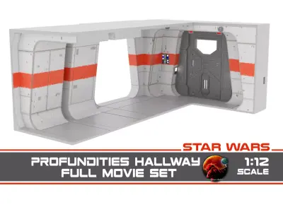 Rogue One - Profundities Hallway - Complete set 1-12 scale 3D print model