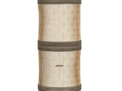 The Jalal Wall Applique - Natural - M 3D model