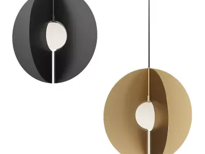 Orbel Round Pendant Light Low-poly 3D model