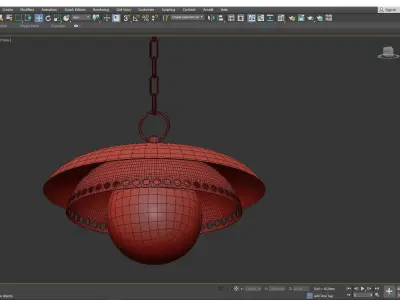 Herkimer Pendant Light Low-poly 3D model