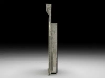 Wooden door 9 Low-poly 3D model