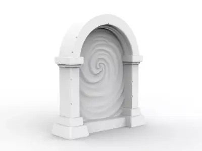 Stylized Portal 3D Printable 3D print model