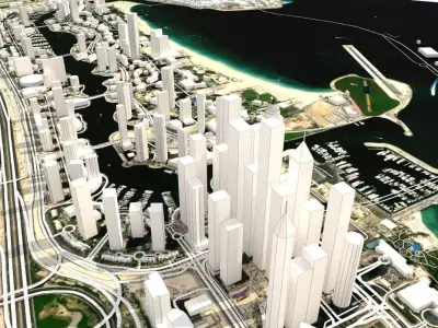 Dubai Marina United Arab Emirates 3D model