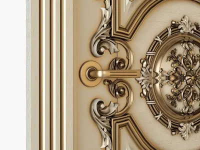 Classic door 3D model