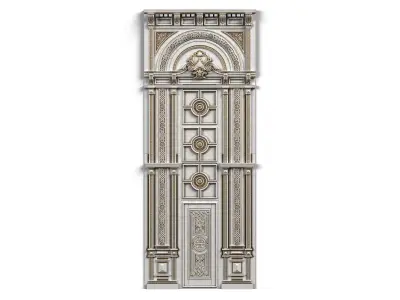 Door0023 neoclassical ornate door 3D model
