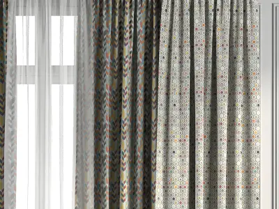Curtain Set 99 3D model