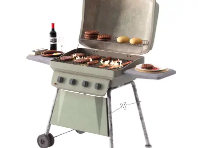 Barbecue 66 3D model