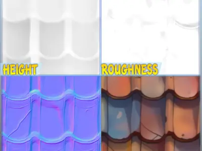 Stylized Roof Seamless Texture Texture