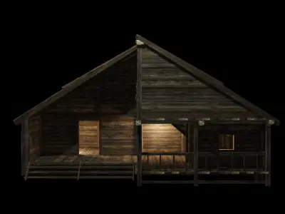 HOUSE VILLAGE Low-poly 3D model buy