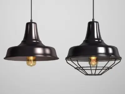 Hanging Lamp 3 IN 1 LOFT HOUSE P-90 P-94 P-93 3D model