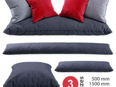 Seat Pillows Set 4 3D model