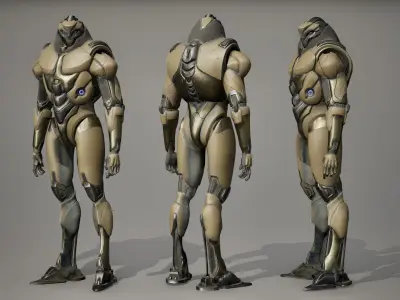 Robot 9 Low-poly 3D model