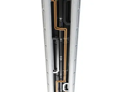 Space Station Ceiling - Long 3D model