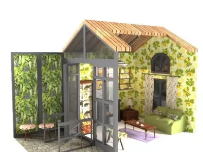 miniature house 3D model