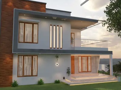 Exterior House Design 3D model